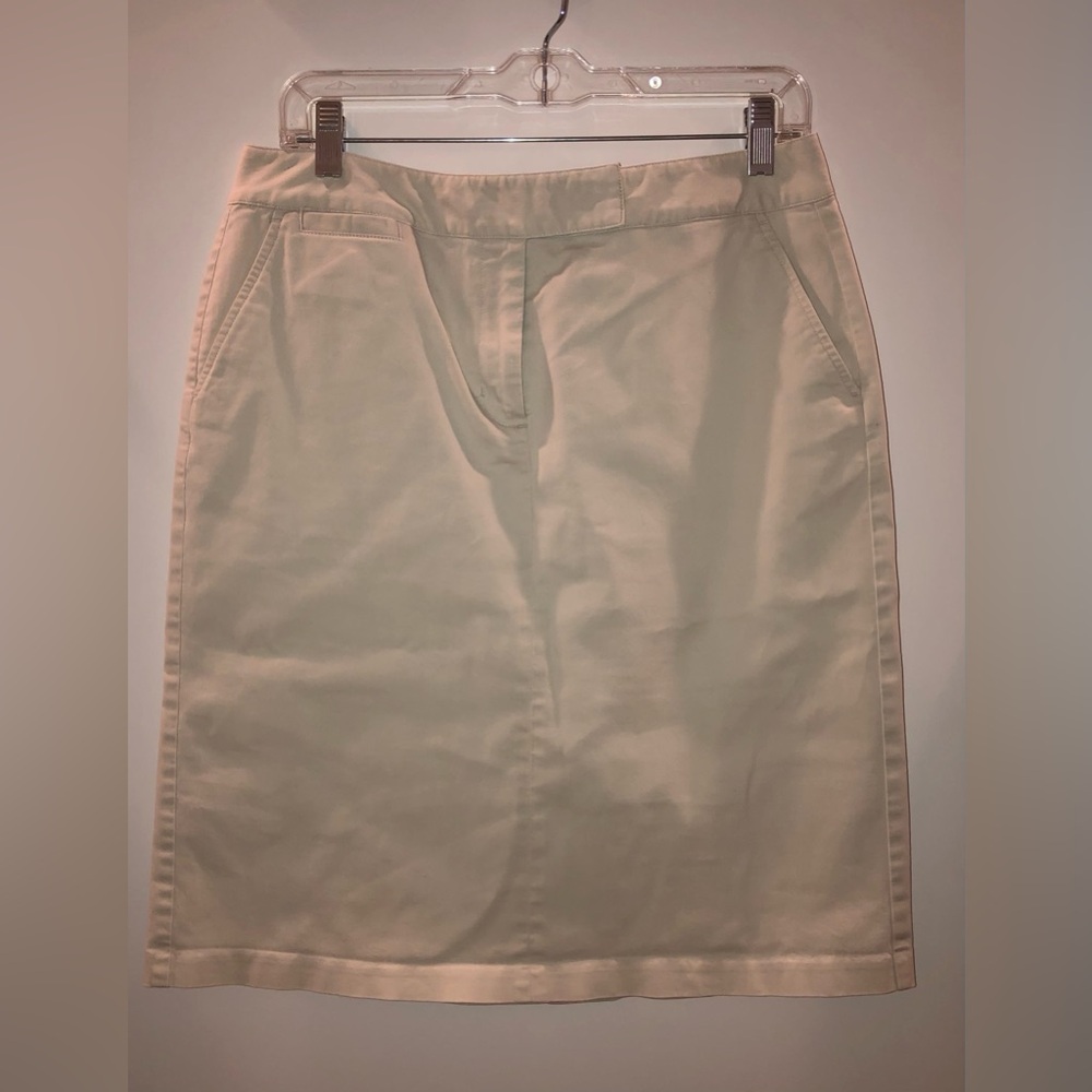 Talbots Khaki Pencil Skirt